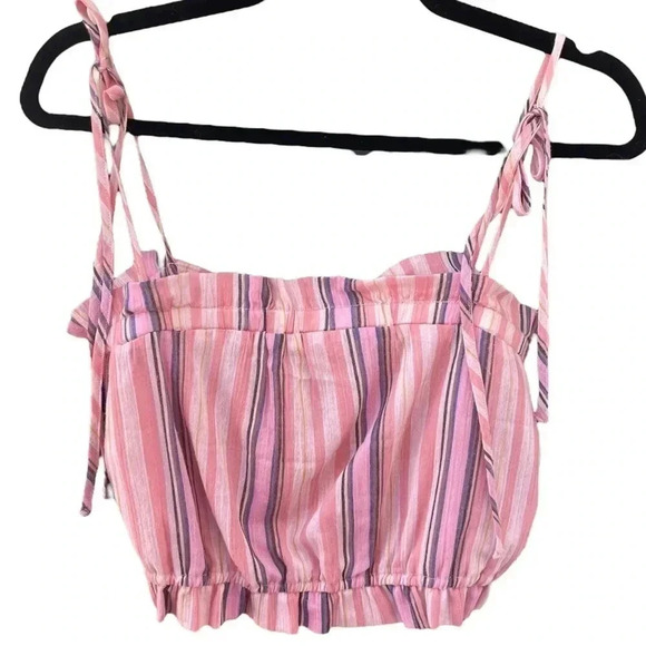 Anthropologie English Factory Striped Crop Top - Picture 2 of 9